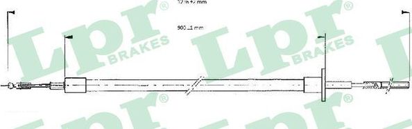 Трос сцепления LPR для IVECO Daily II 1989-1998. Артикул C0052C