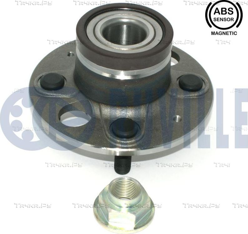 Ступица колеса с интегрированным подшипником Ruville задняя для Honda Jazz I 2004-2008. Артикул 221599