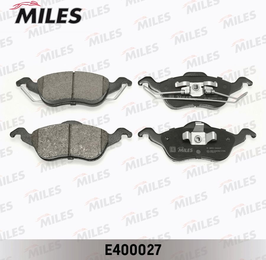 Тормозные колодки Miles (Low-Metallic). Артикул E400027