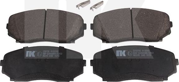 Тормозные колодки NK. Артикул 223256