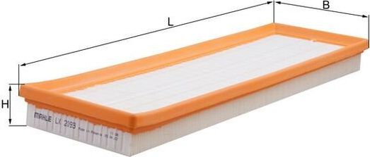 Воздушный фильтр Mahle для Volkswagen New Beetle II (A5) 2011-2019. Артикул LX 2093