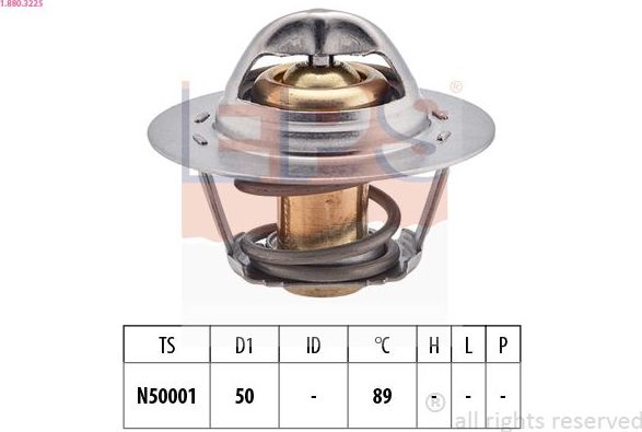 Термостат EPS Made in Italy - OE Equivalent. Артикул 1.880.322S