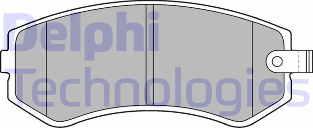 Тормозные колодки Delphi (Low-Metallic). Артикул LP1544