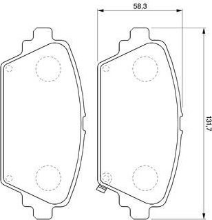 Тормозные колодки Bosch. Артикул 0 986 424 663