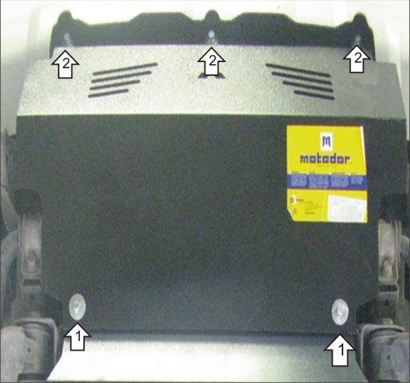 Защита Мотодор для радиатора Mitsubishi Pajero Sport II 2008-2015. Артикул 11315