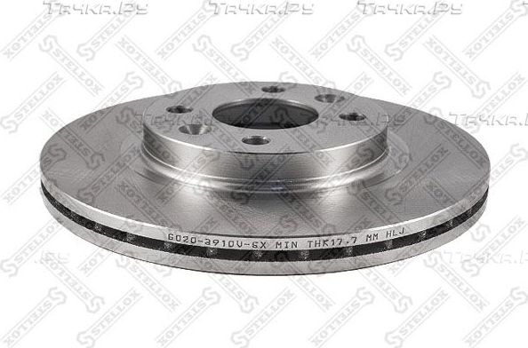 Тормозной диск Stellox передний для Renault Logan II 2007-2026. Артикул 6020-3910V-SX