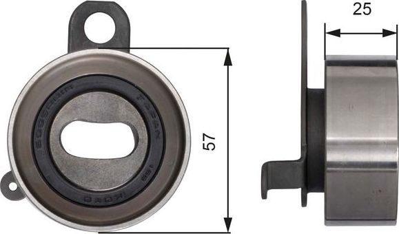 Натяжной ролик (натяжитель) ремня ГРМ Gates PowerGrip®. Артикул T41072