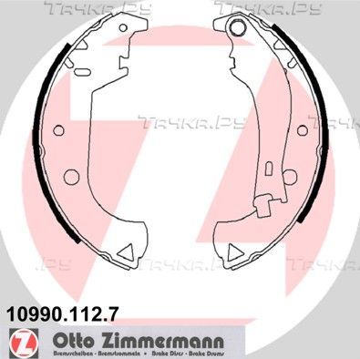 Тормозные колодки Zimmermann задние для Fiat Doblo I 2001-2015. Артикул 10990.112.7