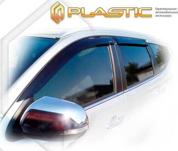 Дефлекторы СА Пластик для окон (Classic полупрозрачный) Mitsubishi Pajero Sport 2016–2026. Артикул 2010030312569