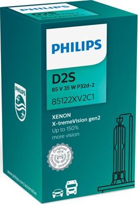 D2S 85V-35W (P32d-2)  4800K X-tremeVision gen 2 (Philips) Philips Xenon X-tremeVision gen2. Артикул 85122XV2C1