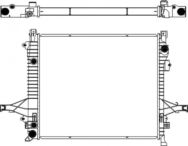 Радиатор охлаждения двигателя Sakura для Volvo XC90 I 2002-2014. Артикул 3482-5001