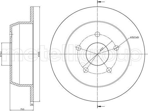 Тормозной диск Trusting. Артикул DF696
