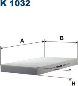 Салонный фильтр Filtron для Audi 100 IV (C4) 1990-1994. Артикул K 1032
