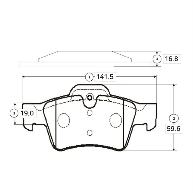 Тормозные колодки CTR задние для Mercedes-Benz GL-Класс I (X164) 2006-2012. Артикул GK0080