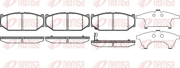 Тормозные колодки Remsa передние для Suzuki Swift III 2005-2011. Артикул 1381.11
