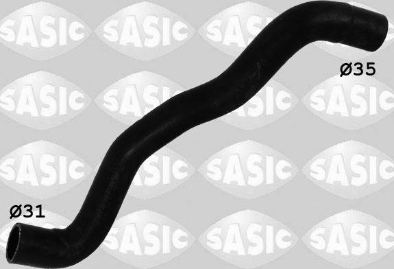 Патрубок радиатора (системы охлаждения) Sasic правый верхний для Renault Kangoo II 2008-2026. Артикул 3404038