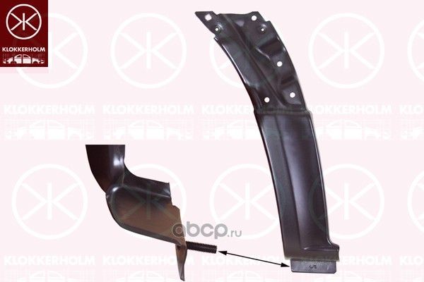 Крыло Klokkerholm переднее правое для Mercedes-Benz Sprinter 906 2006-2026. Артикул 3547332