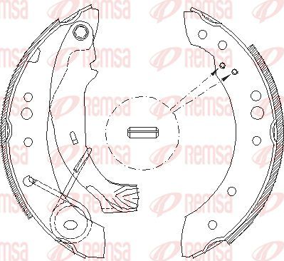 Тормозные колодки Remsa. Артикул 4149.00