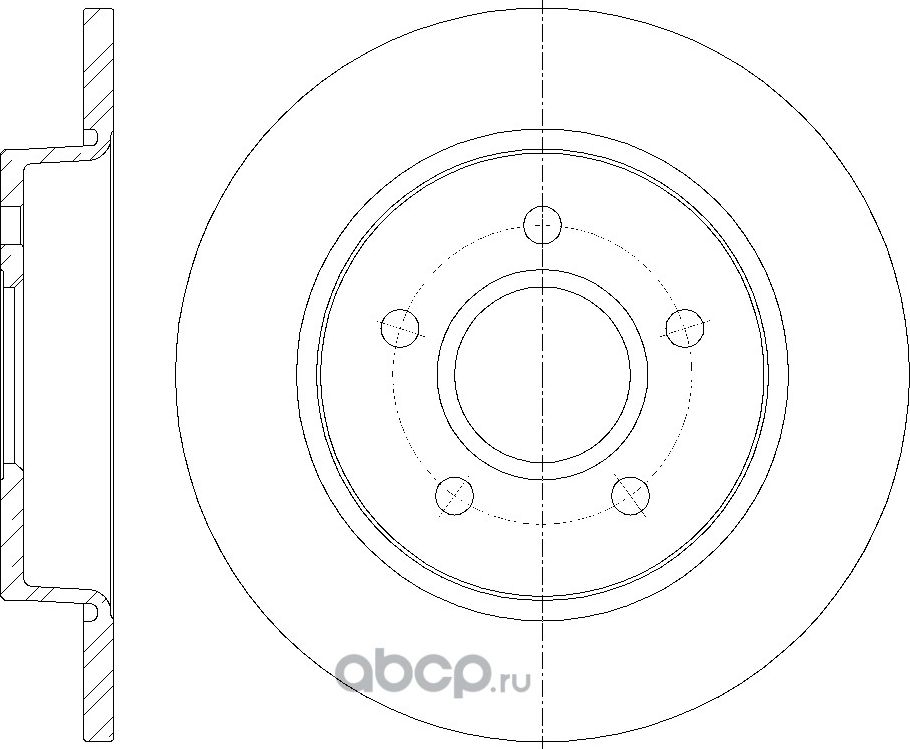 Диск тормозной (G-Brake). Артикул GR01615
