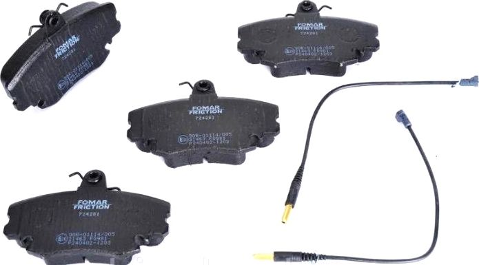 Тормозные колодки Fomar. Артикул FO 724281