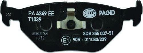 Тормозные колодки Hella. Артикул 8DB 355 007-511