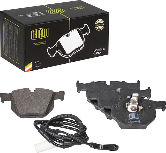 Тормозные колодки Trialli (Low-Metallic). Артикул PF 4151