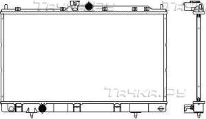 Радиатор охлаждения двигателя Sakura. Артикул 3321-1014