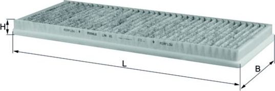 Салонный фильтр Mahle-Knecht. Артикул LAK 45