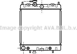 Радиатор охлаждения двигателя AVA для Nissan Micra K11 1992-2003. Артикул DNA2131