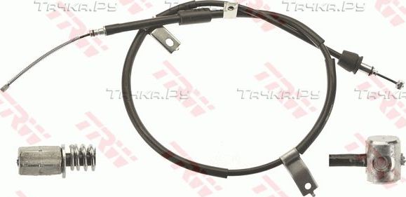 Трос ручника (тросик ручного тормоза) TRW. Артикул GCH670