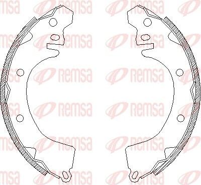 Тормозные колодки Remsa. Артикул 4370.00