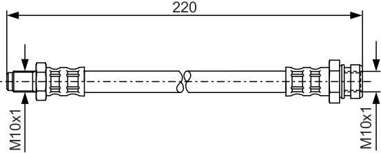 Тормозной шланг Bosch. Артикул 1 987 476 345
