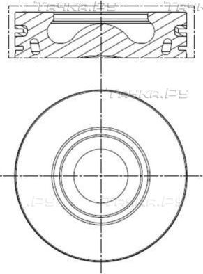 Поршень (в сборе) Mahle для Ford Tourneo Custom I 2012-2026. Артикул 013 PI 00137 020