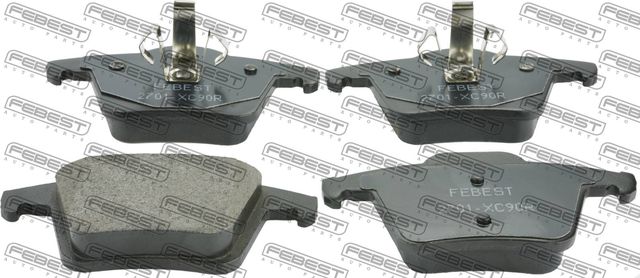 Тормозные колодки Febest задние для Volvo XC90 I 2002-2014. Артикул 2701-XC90R