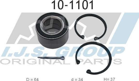 Ступичный подшипник (комплект) IJS Group. Артикул 10-1101