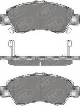 Тормозные колодки SCT-Germany передние для Honda Capa 1998-2002. Артикул SP 600 PR