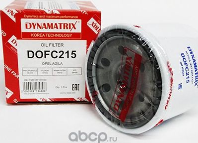 фильтр масляный (Dynamatrix-Korea). Артикул DOFC215