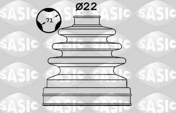 Пыльник шруса (комплект) Sasic. Артикул 1906093