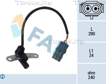 Датчик положения коленвала FAE для Renault Clio I 1990-1998. Артикул 79021