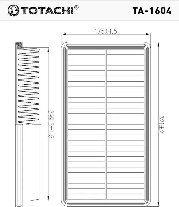 TOTACHI TA-1604 A-470 RF4F-13Z40 MANN C 3233 Totachi. Артикул TA1604