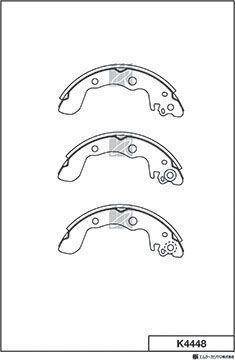 Тормозные колодки MK Kashiyama. Артикул K4448