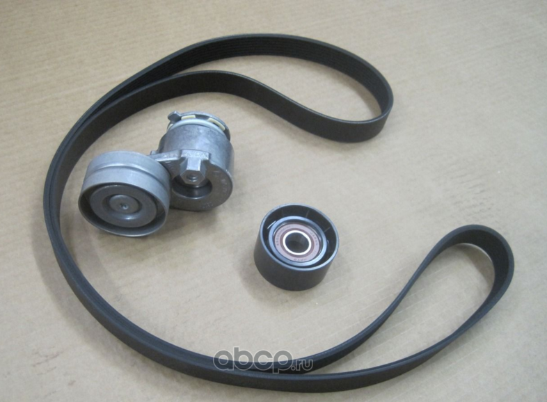 Приводной ремень поликлиновой с роликами (комплект) Renault. Артикул 117209732R