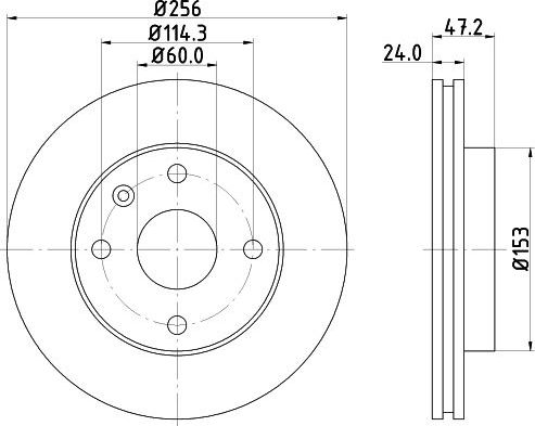 Тормозной диск Nisshinbo. Артикул ND6009