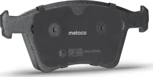 Колодки тормозные передние к-кт (Metaco). Артикул 3000290