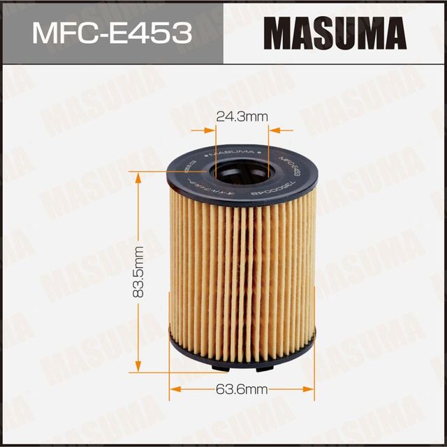 Фильтр масляный MASUMA Вставка OE0002. Артикул MFCE453