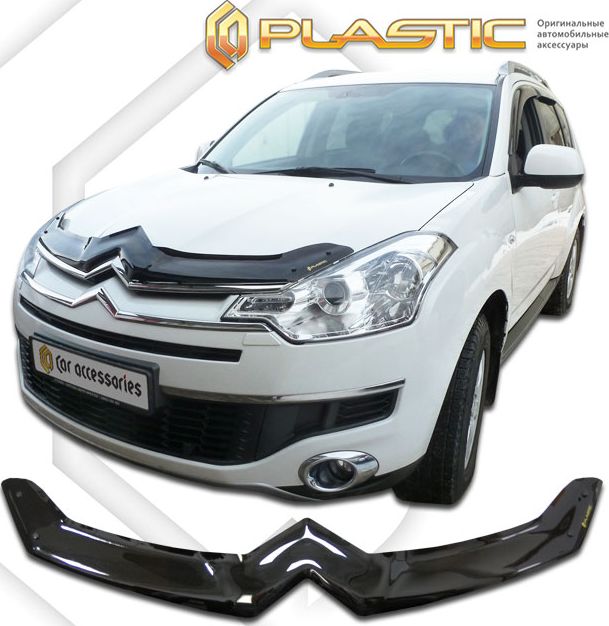 Дефлектор СА Пластик для капота (Classic черный) Citroen C-Crosser 2007-2026. Артикул 2010010105082