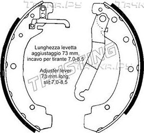 Тормозные колодки Trusting задние для Volkswagen Transporter T3 1985-1992. Артикул 124.282