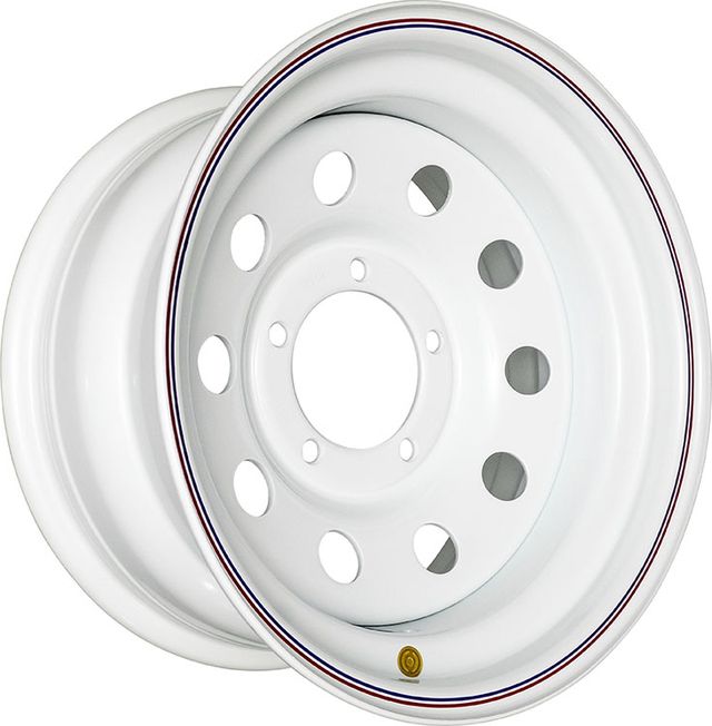Колёсный диск OFF-ROAD Wheels усиленный стальной белый 5x139,7 8xR16 d110 ET-3 для Suzuki Grand Vitara II 1997-2005. Артикул 1680-53910WH-3