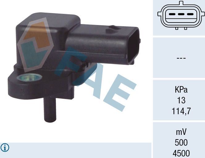 Датчик абсолютного давления (ДАД, MAP) FAE. Артикул 15112