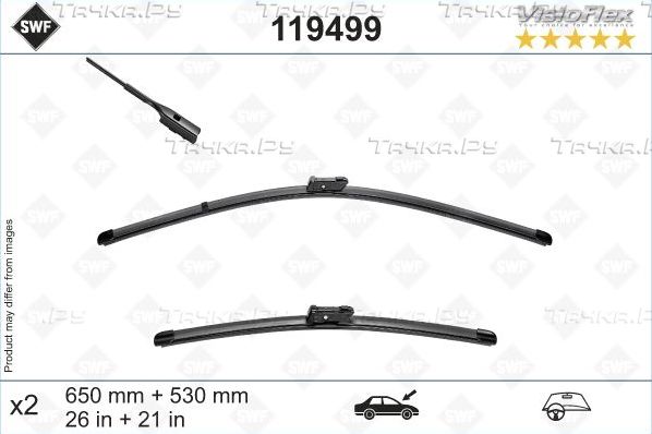 Щетки стеклоочистителя (дворники) SWF для Porsche Cayenne III 2017-2026. Артикул 119499